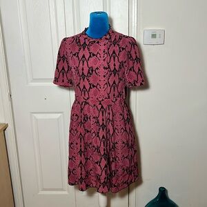 Ba&Sh Snakeskin Mini Dress 2 Medium